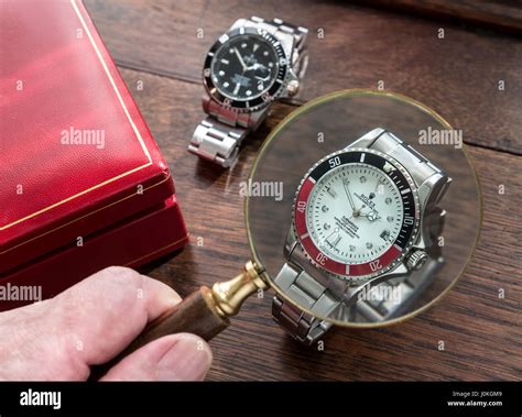 what do fakes watches use as leather straps|counterfeit watch identification.